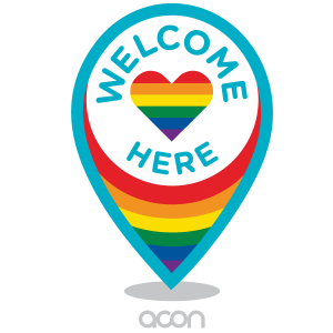 ACON Welcome Here Logo